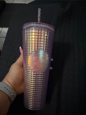 Starbucks 24oz Iridescent Lavender Studded Tumbler with Straw
